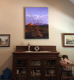 Fine art photograph hanging in office