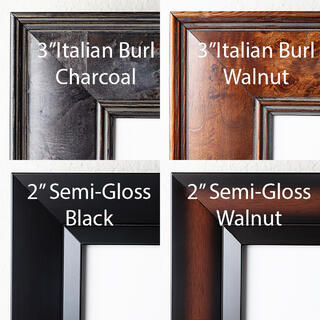 A selection of frames for matted prints